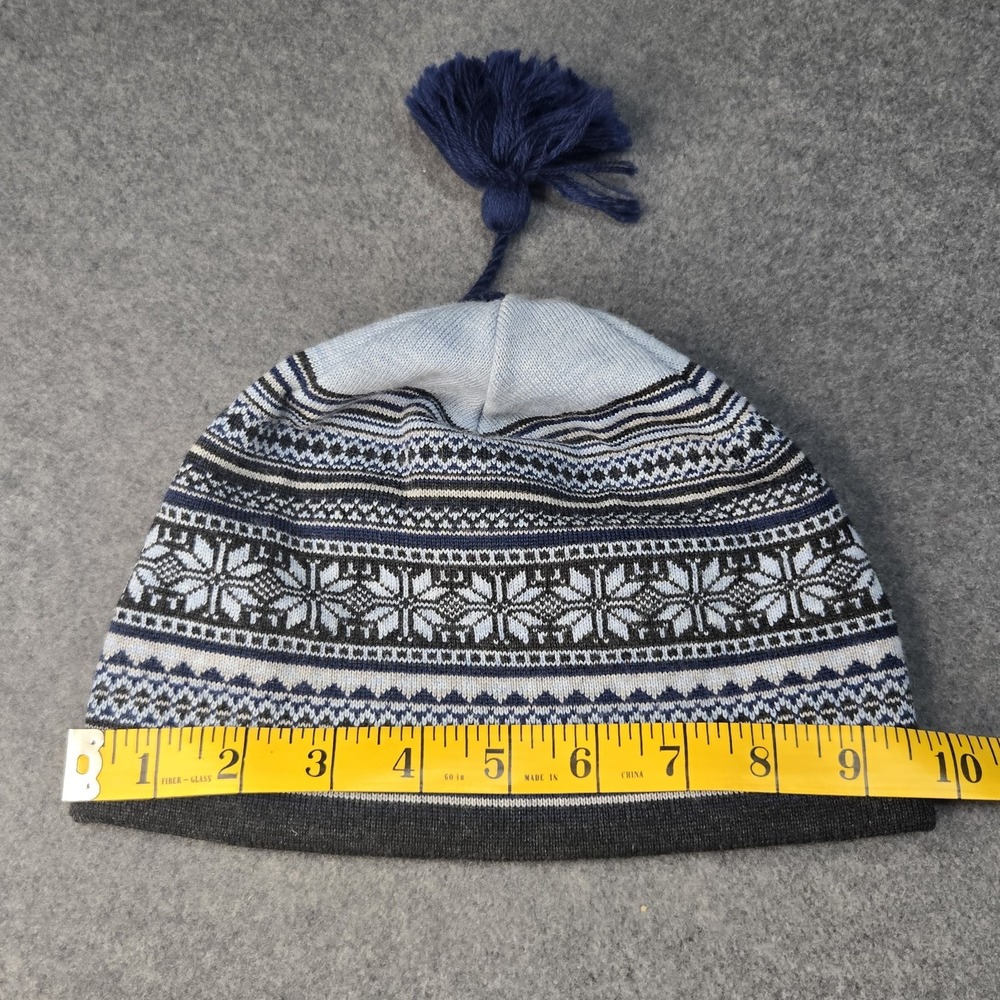 Smartwool Unisex Blue Grey 100% Merino Wool Beanie One Size Snow Hiking Outdoor - Picture 8 of 10